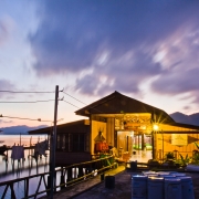 Peaceful moment at dusk, Tong Tom Yai community (MFF small grant site, Chumpon). The community promotes homestay for eco-travelers to learn about the life of the coastal communities. Healthy mangroves and sustainable fishing are crucial for their living.
